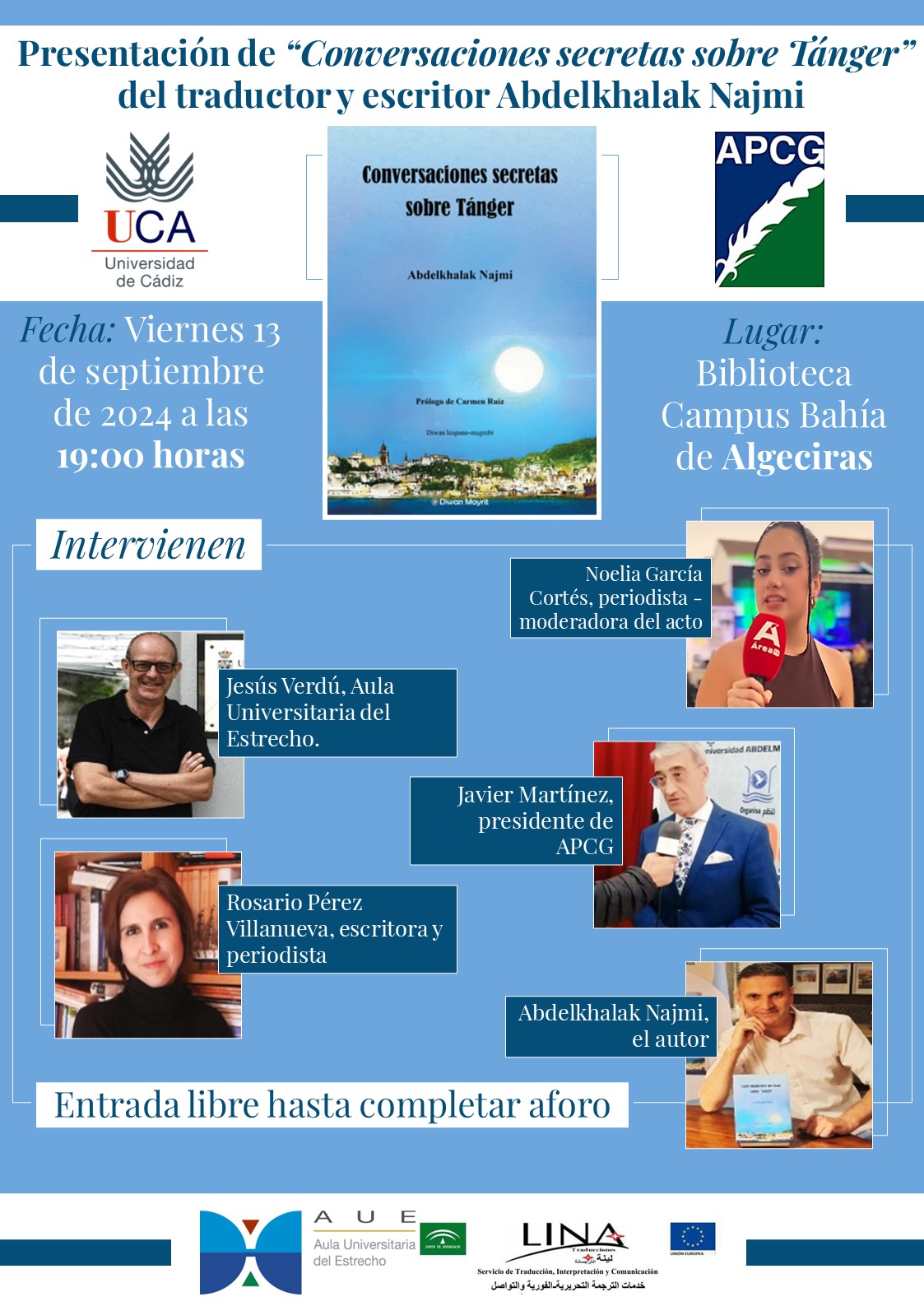 Presentación de “Conversaciones Secretas sobre Tánger” en la Biblioteca del Campus Bahía de Algeciras