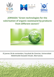JORNADA “Green technologies for the valorisation of organic wastes and by-products from different...
