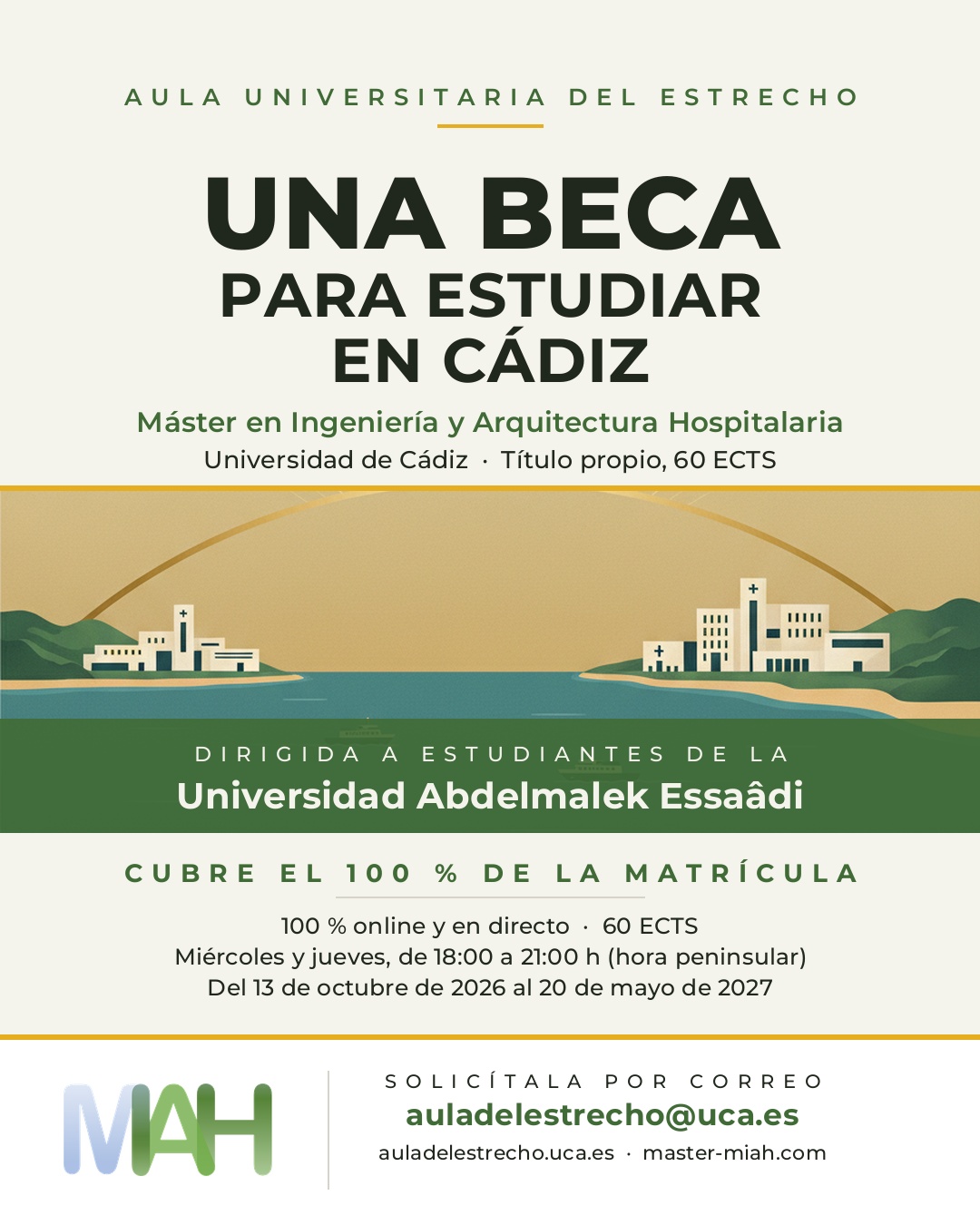 Becas AUE: Máster en Ingeniería y Arquitectura Sanitaria